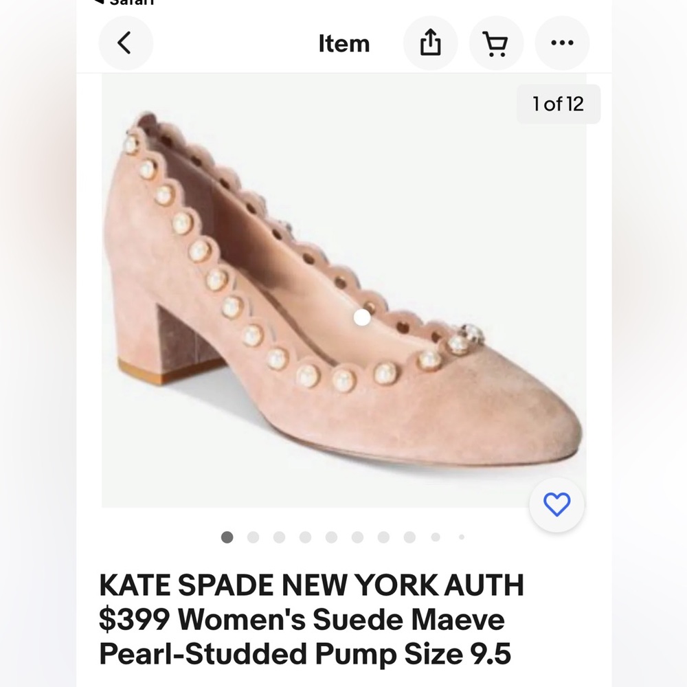 Kate Spade Maeve heels size 10